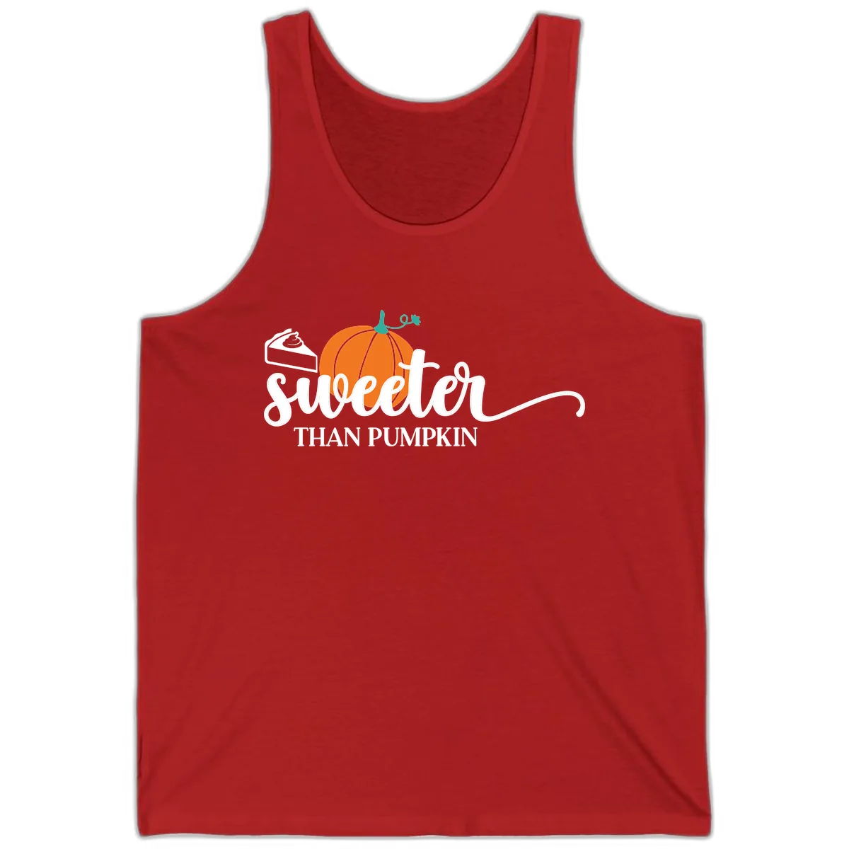 Sweeter Than Pumpkin Pie Tank in Red