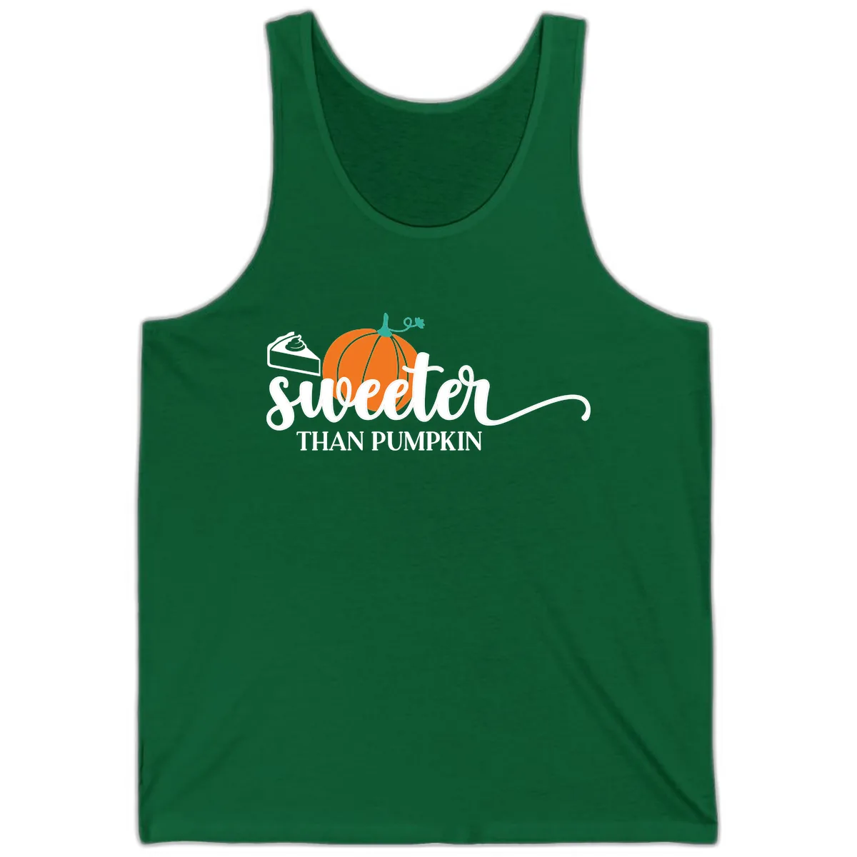 Sweeter Than Pumpkin Pie Tank in Kelly