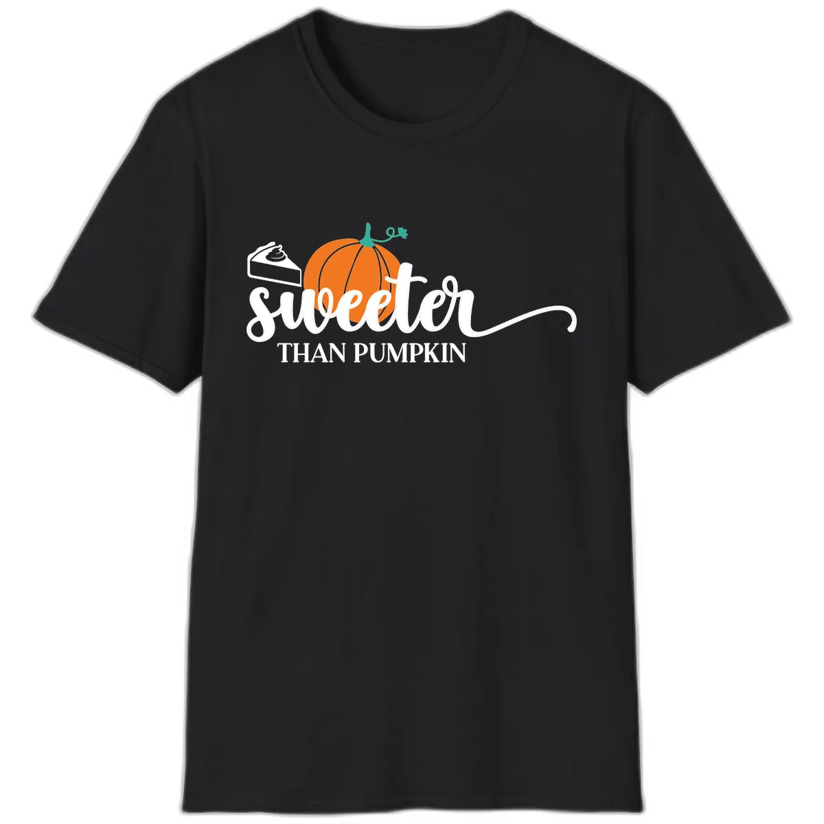 Sweeter Than Pumpkin Pie T-Shirt in Black
