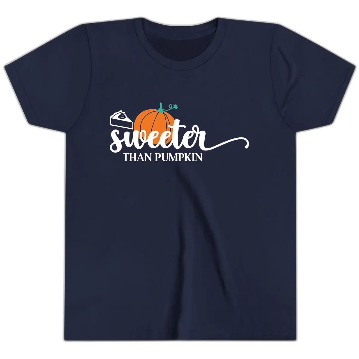 Sweeter Than Pumpkin Pie Youth T-Shirt in Navy