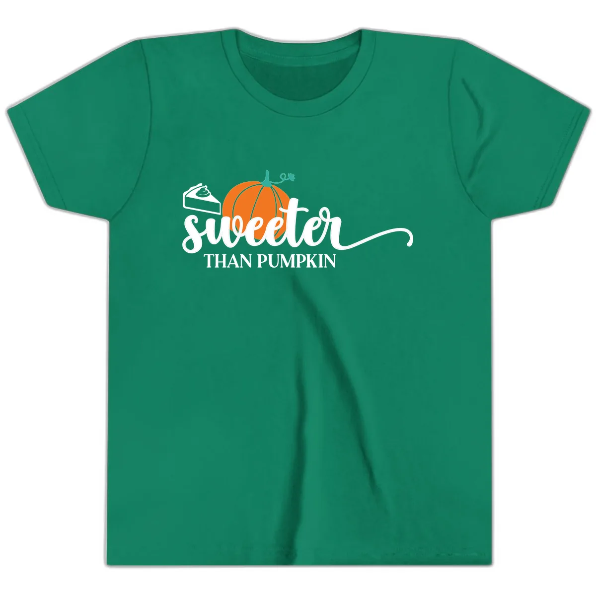 Sweeter Than Pumpkin Pie Youth T-Shirt in Kelly