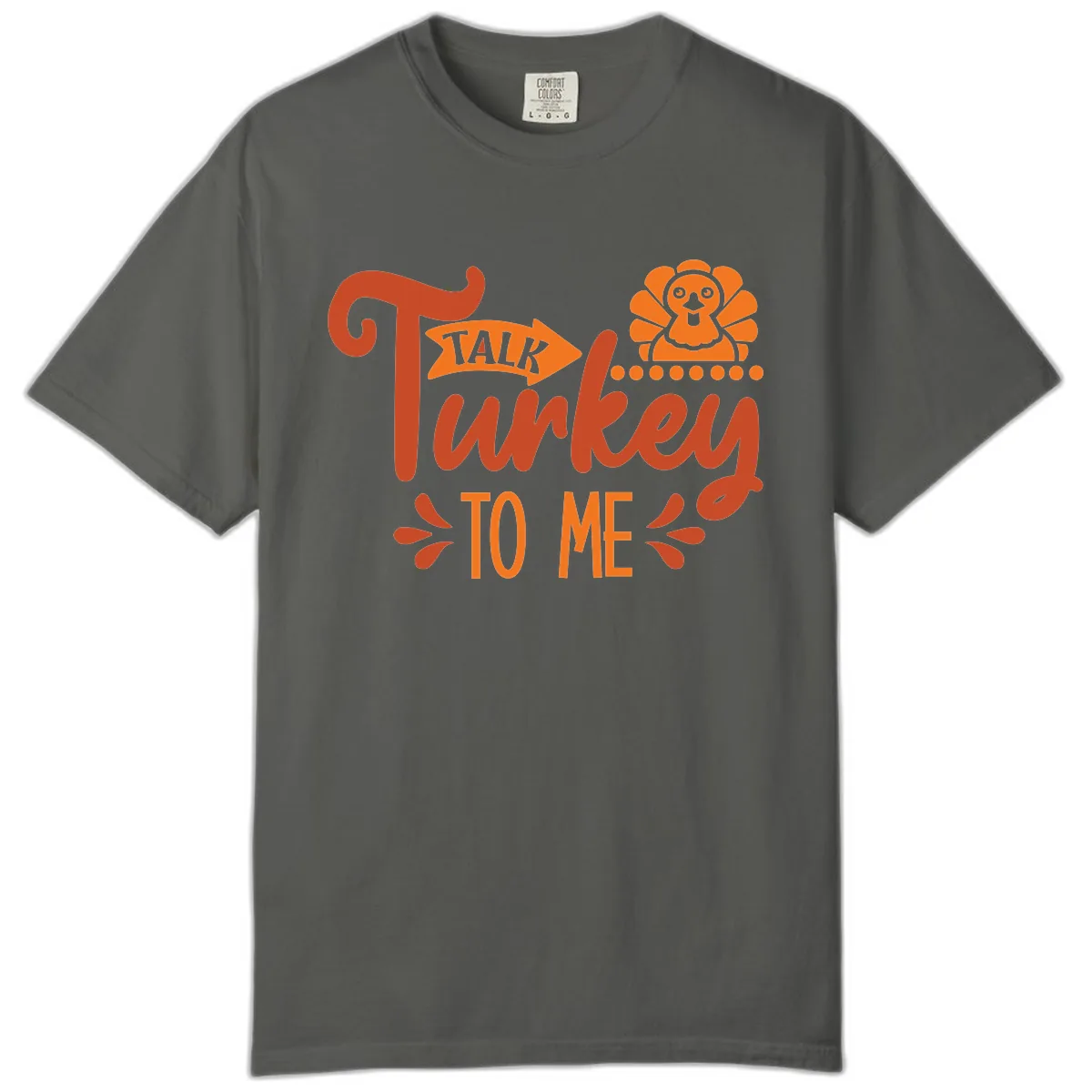 Talk Turkey To Me Thanksgiving Graphic Comfort Color in Pepper
