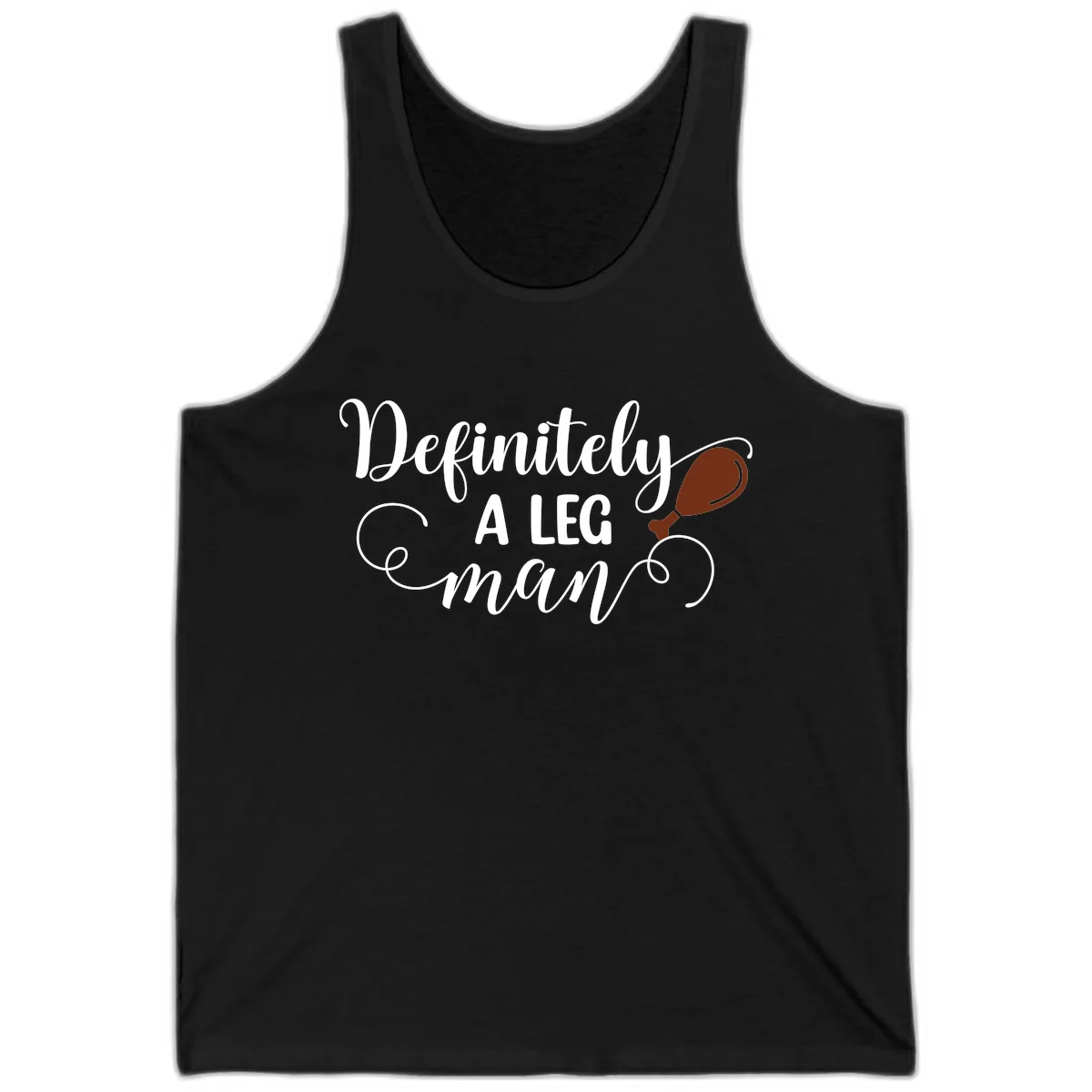 Definitely A Leg Man Turkey Design Tank in Black