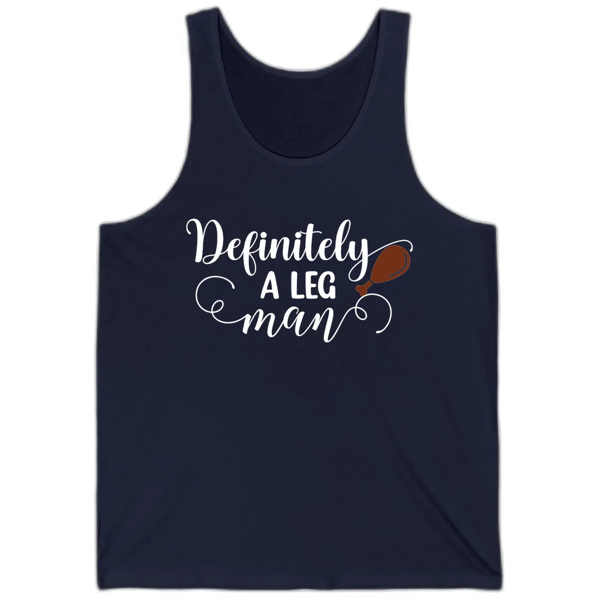 Definitely A Leg Man Turkey Design Tank in Navy