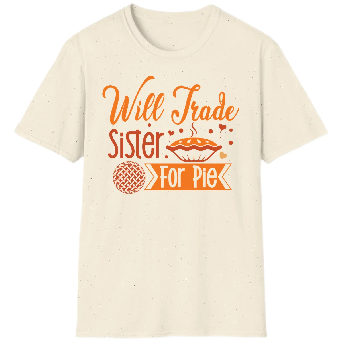 Will Trade Sister For Pie Graphic T-Shirt in Natural