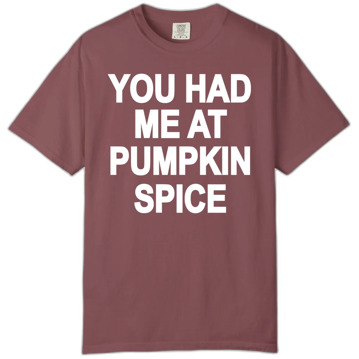 You Had Me At Pumpkin Spice Comfort Color in Brick
