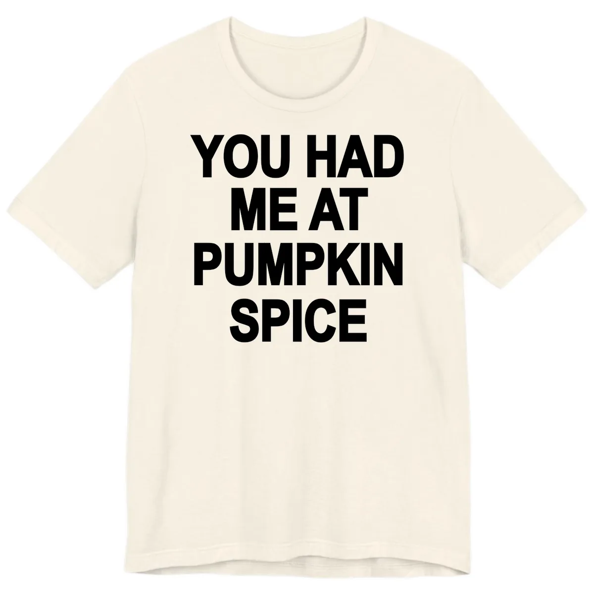 You Had Me At Pumpkin Spice Premium T-Shirt in Natural