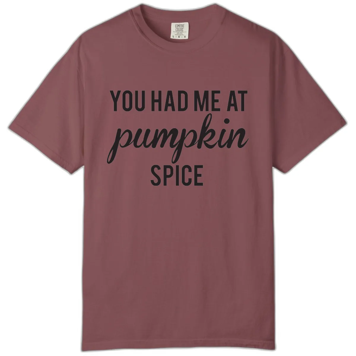 You Had Me At Pumpkin Spice Comfort Color in Brick