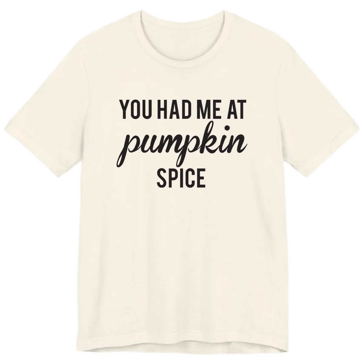 You Had Me At Pumpkin Spice Premium T-Shirt in Natural
