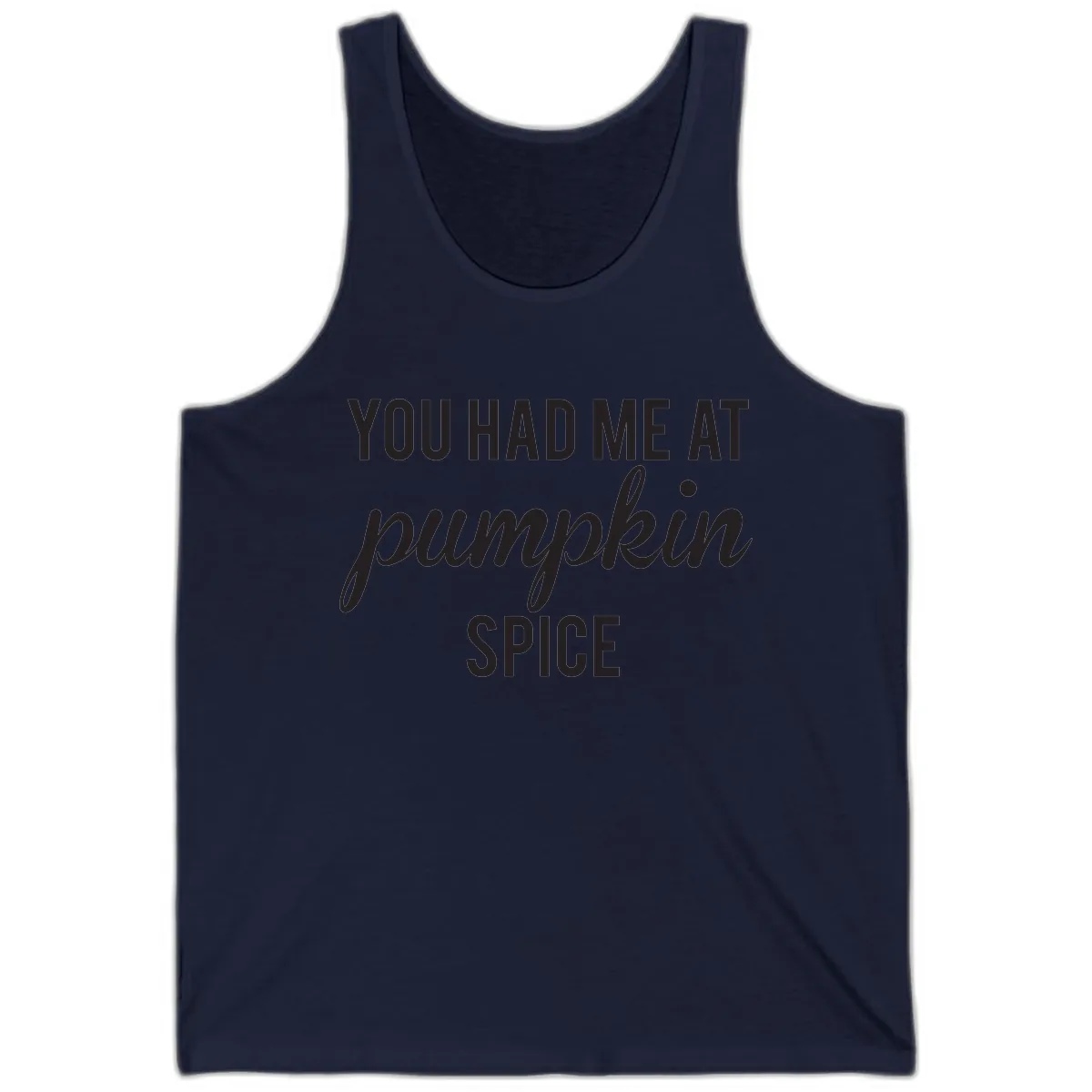 You Had Me At Pumpkin Spice Tank in Navy