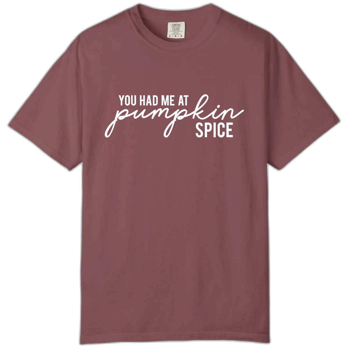 You Had Me At Pumpkin Spice Comfort Color in Brick