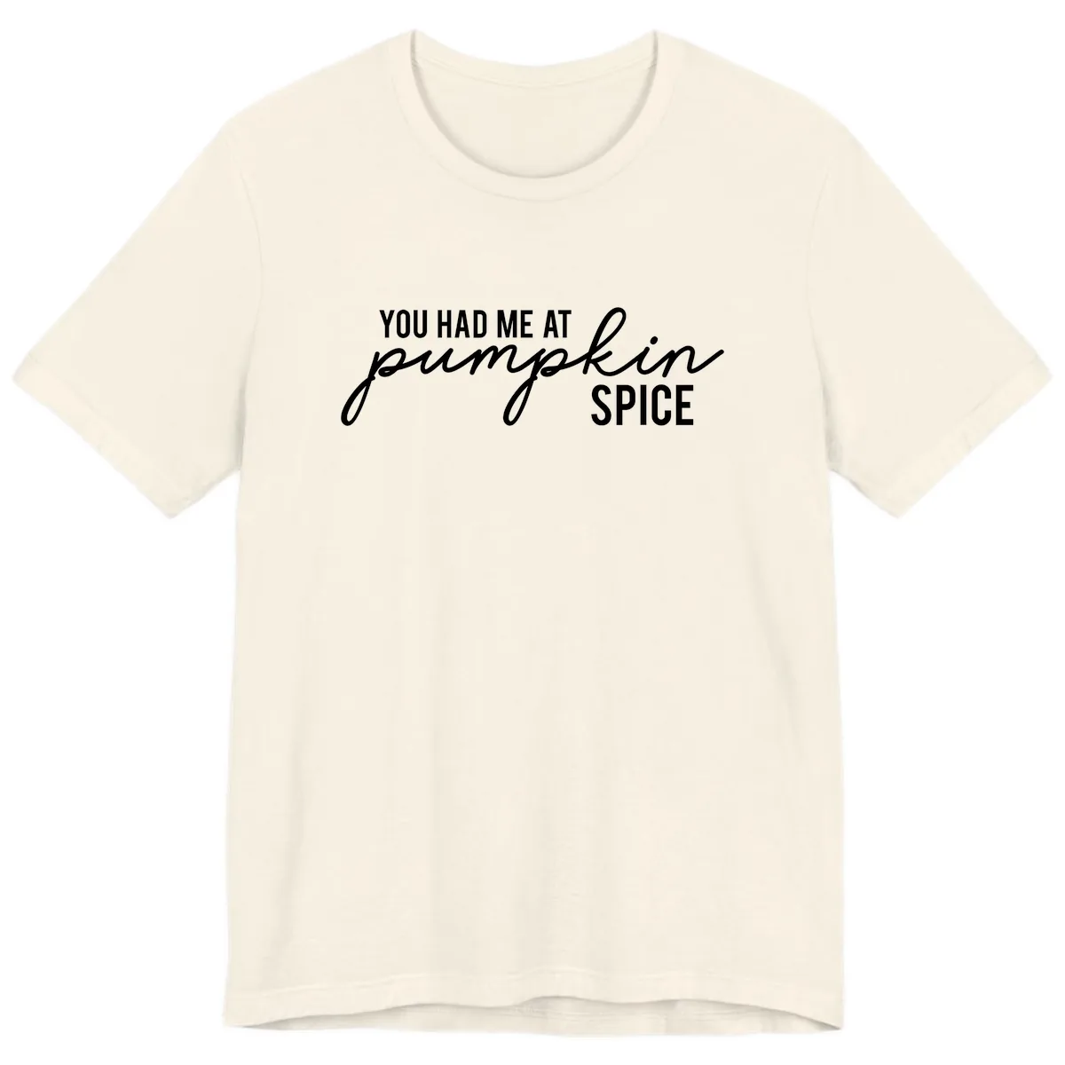 You Had Me At Pumpkin Spice Premium T-Shirt in Natural