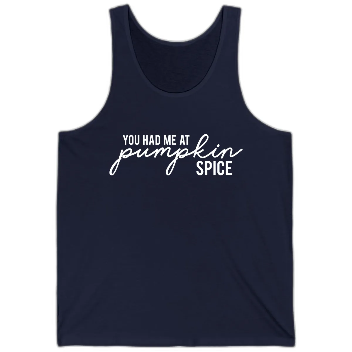 You Had Me At Pumpkin Spice Tank in Navy