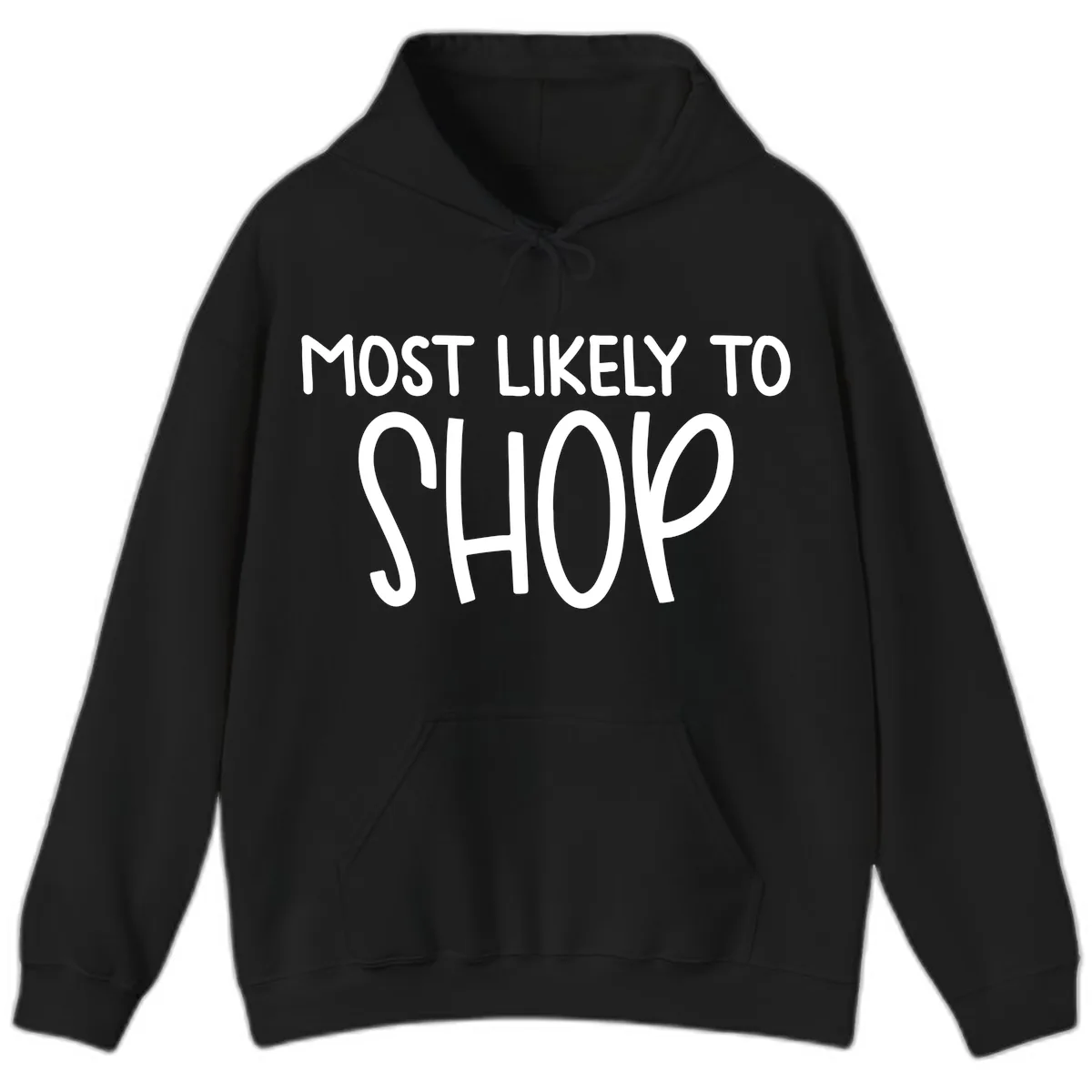 Most Likely To Shop Hoodie in Black