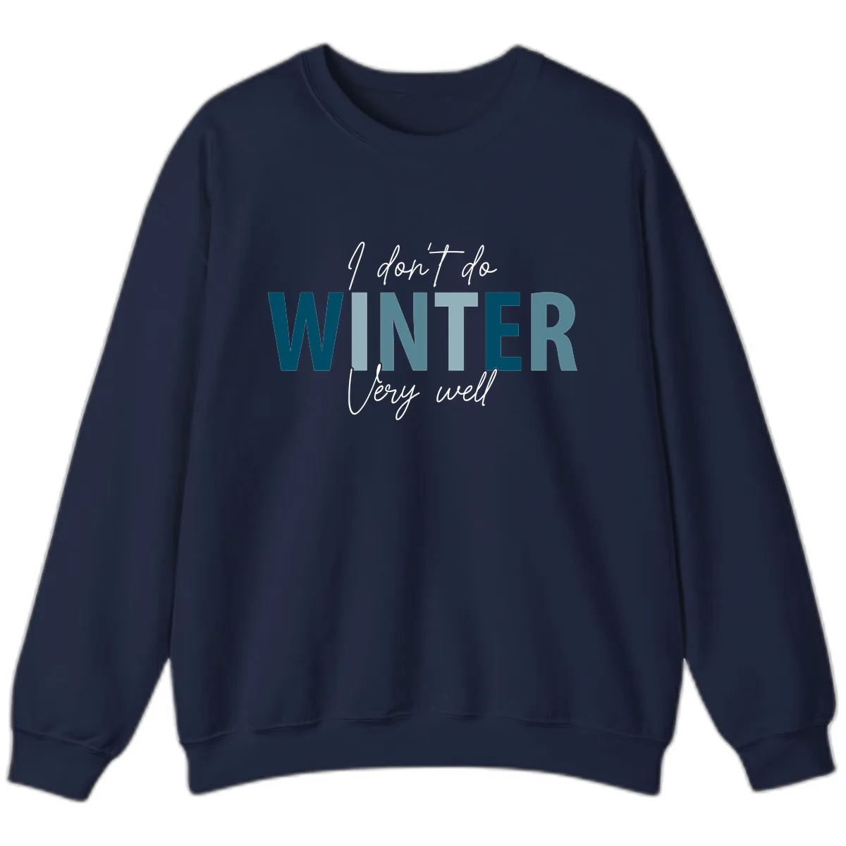 I Don't Do Winter Very Well Sweatshirt in Navy
