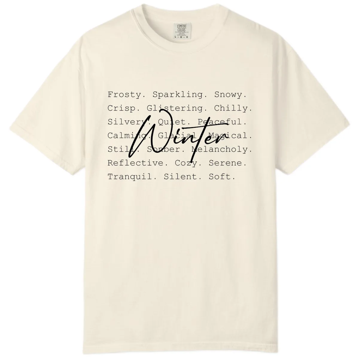 Winter Words Design Comfort Color in Ivory