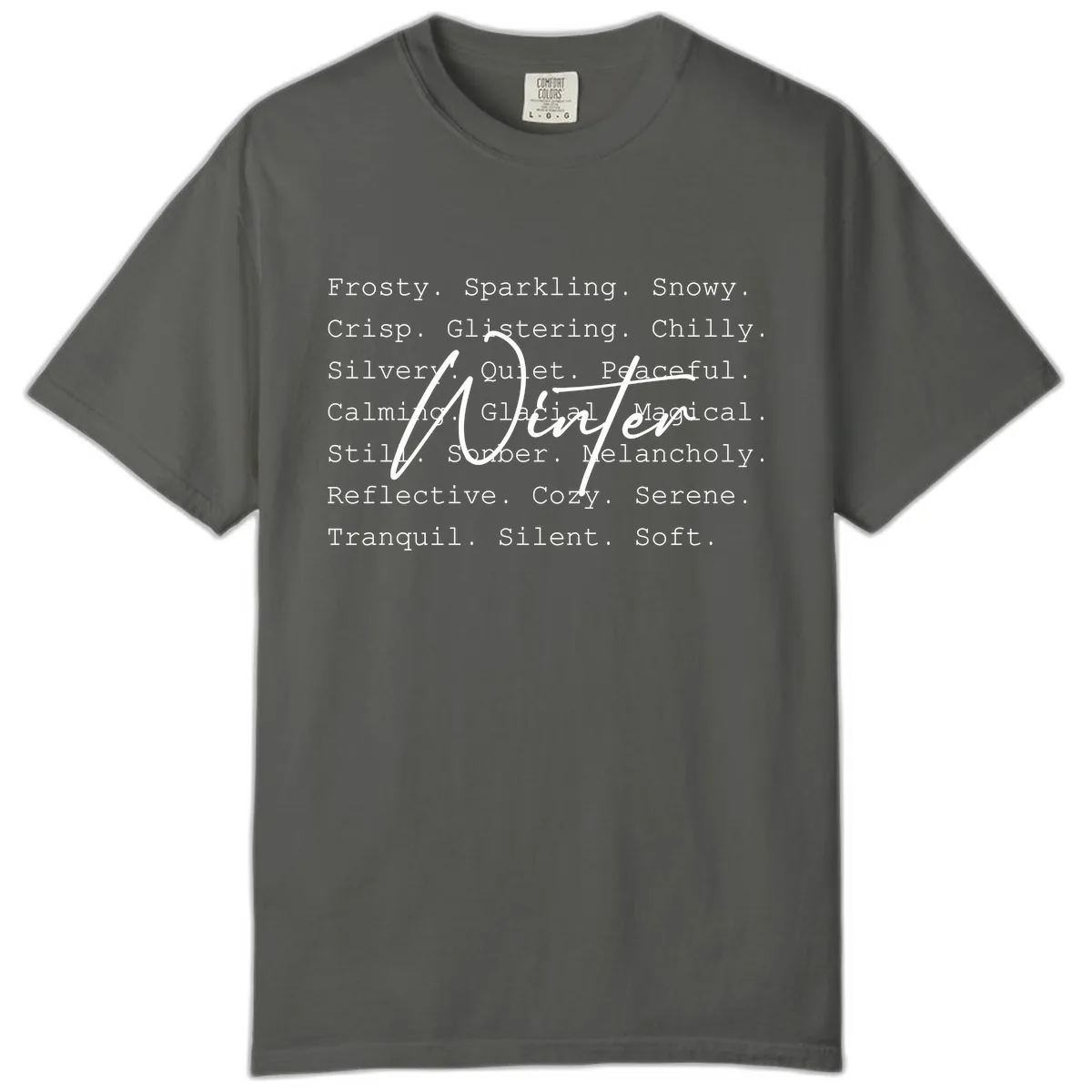 Winter Words Design Comfort Color in Pepper