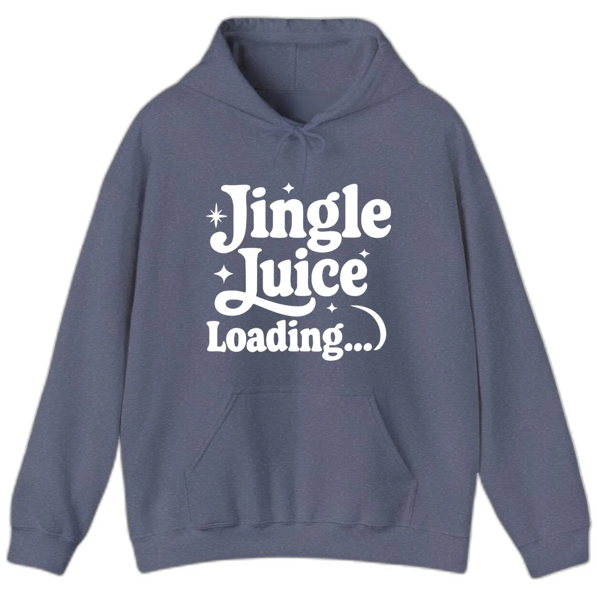 Jingle Juice Loading Hoodie in Heather Navy