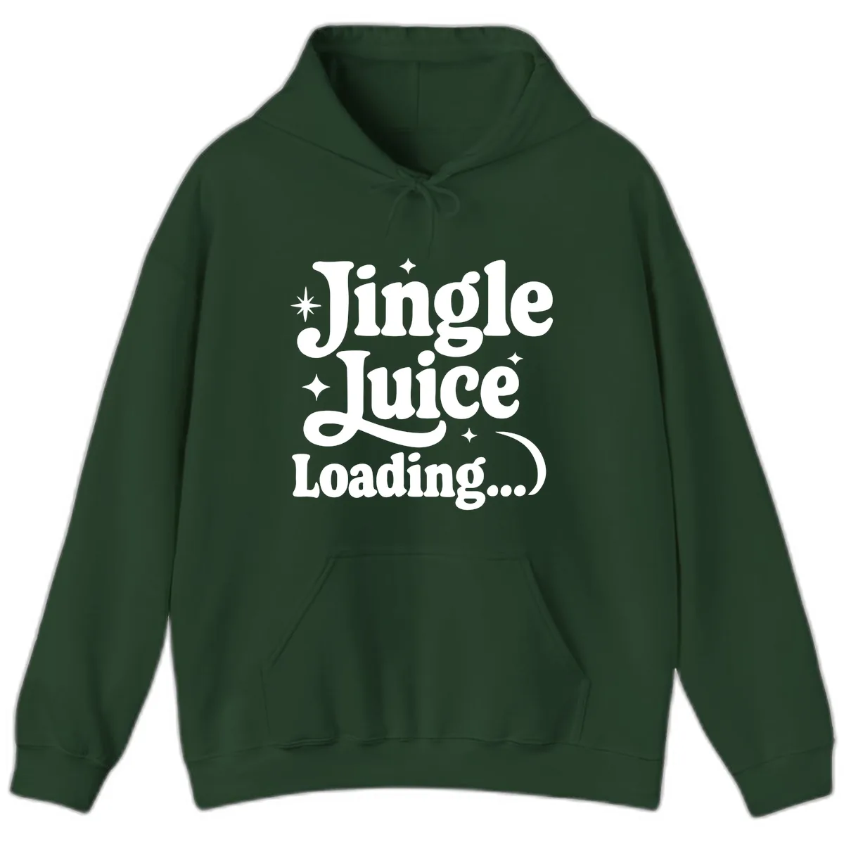 Jingle Juice Loading Hoodie in Forest Green