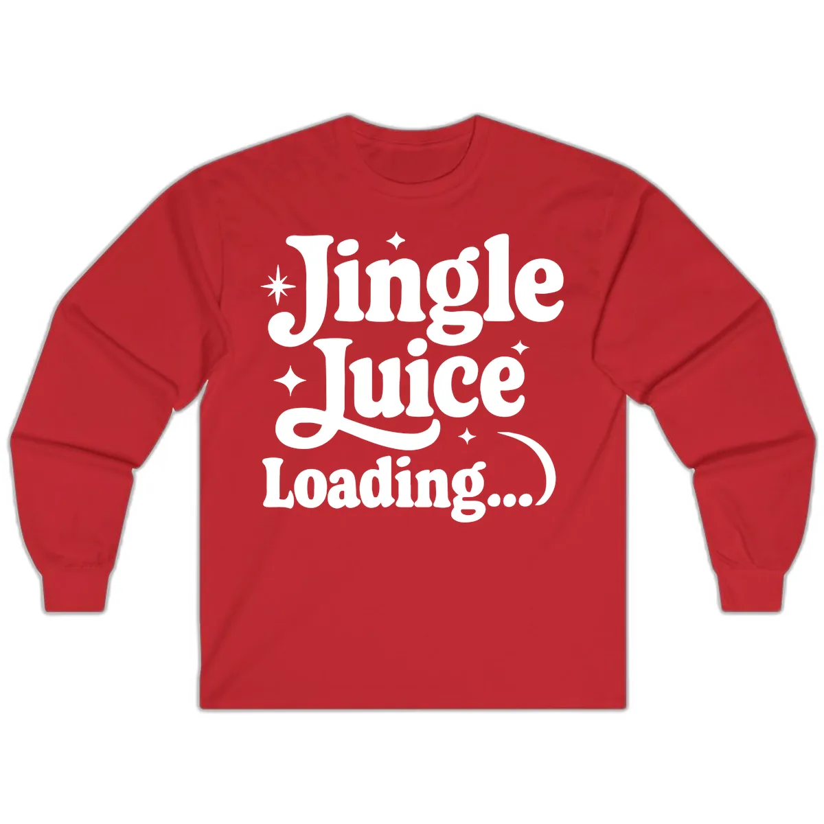 Jingle Juice Loading Long Sleeve in Red