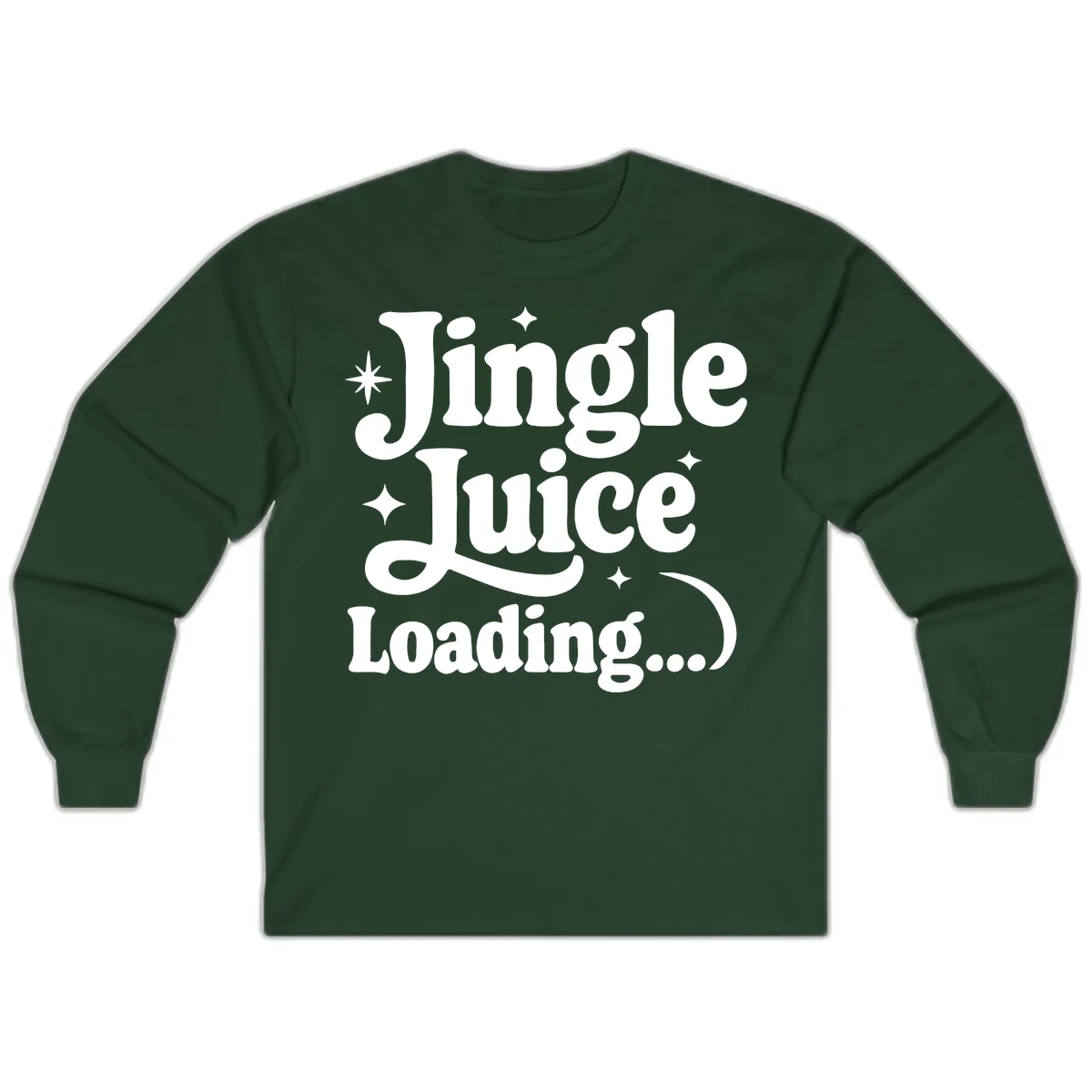 Jingle Juice Loading Long Sleeve in Forest Green