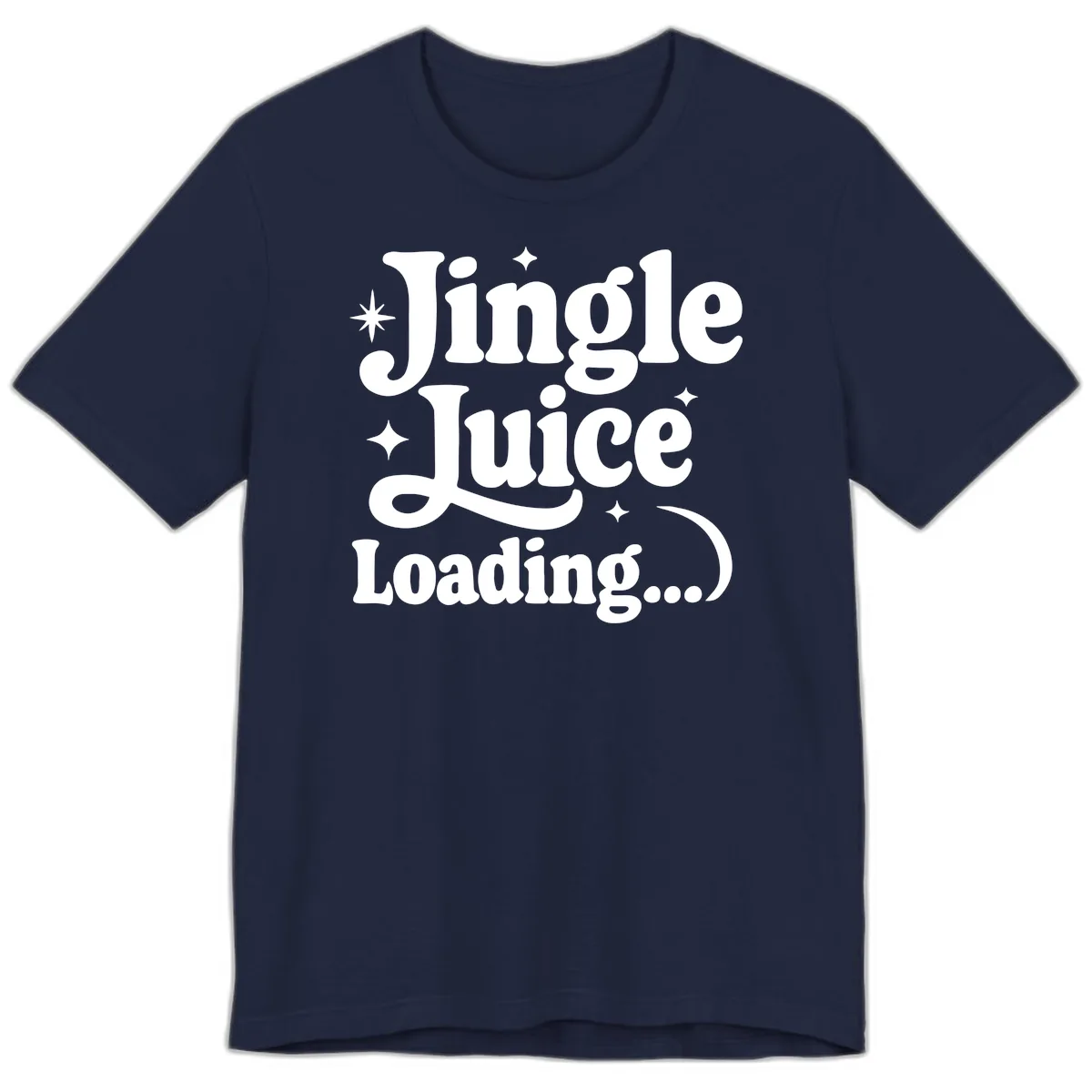 Jingle Juice Loading Premium T-Shirt in Navy