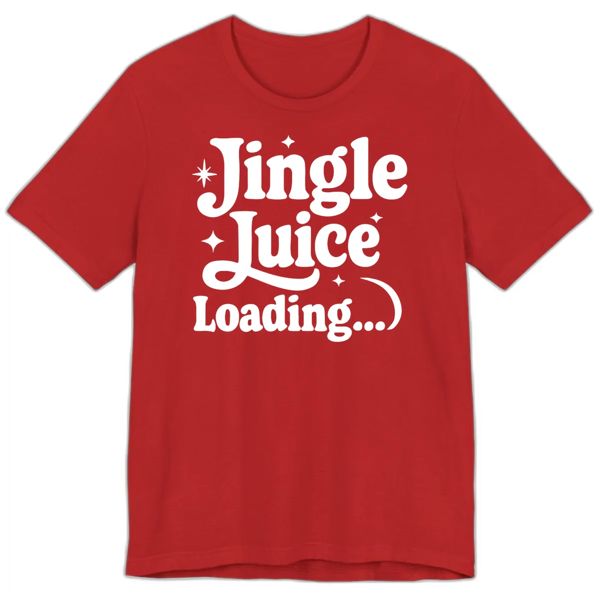 Jingle Juice Loading Premium T-Shirt in Red