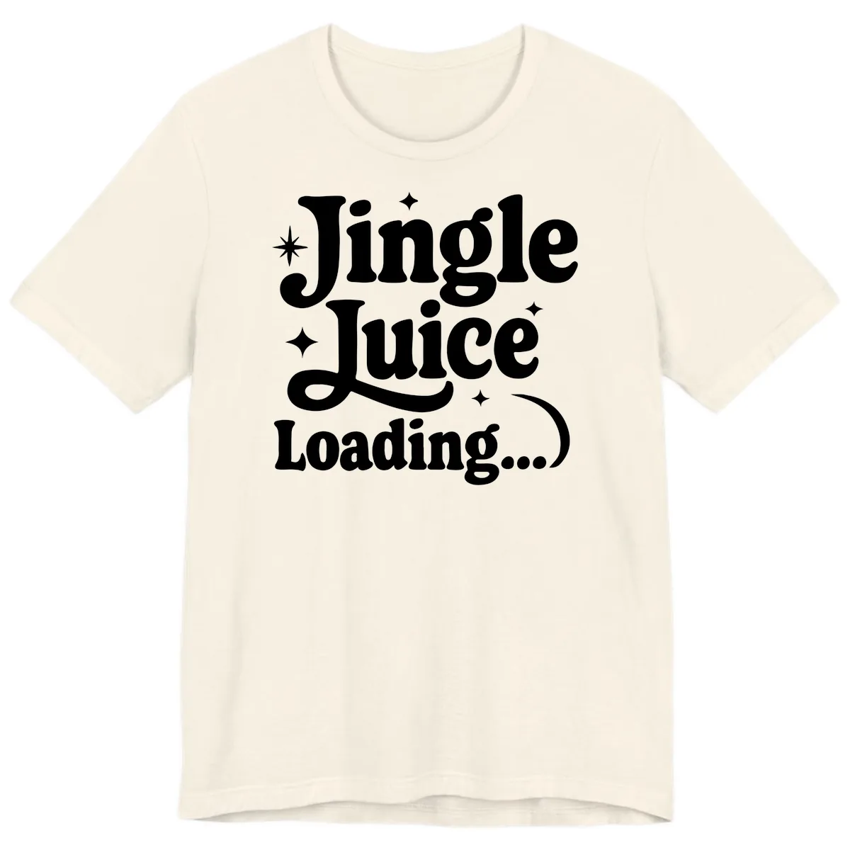 Jingle Juice Loading Premium T-Shirt in Natural