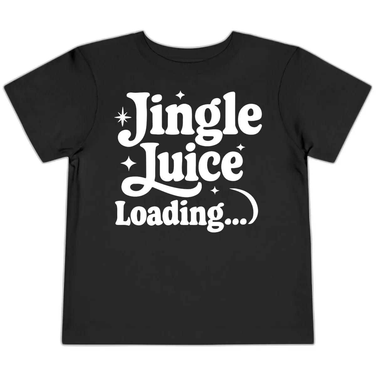 Jingle Juice Loading Toddler T-Shirt in Black