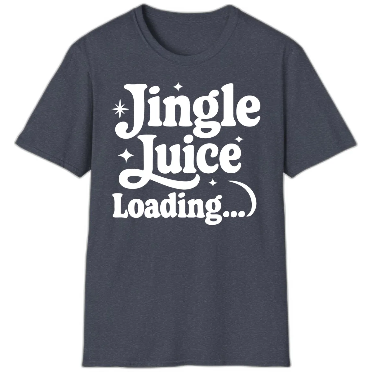 Jingle Juice Loading T-Shirt in Heather Navy