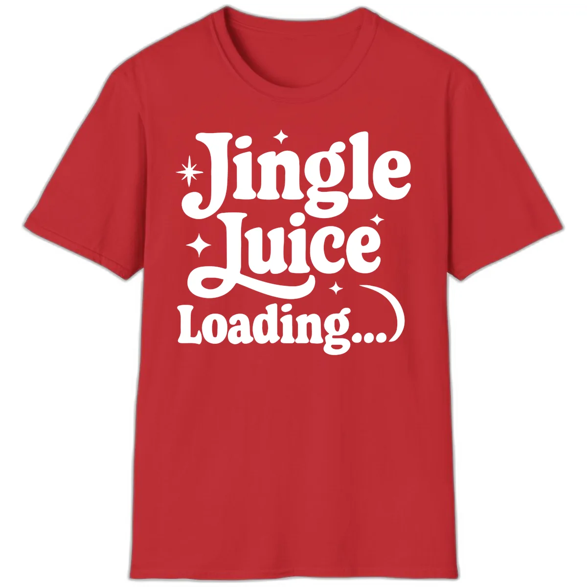 Jingle Juice Loading T-Shirt in Red