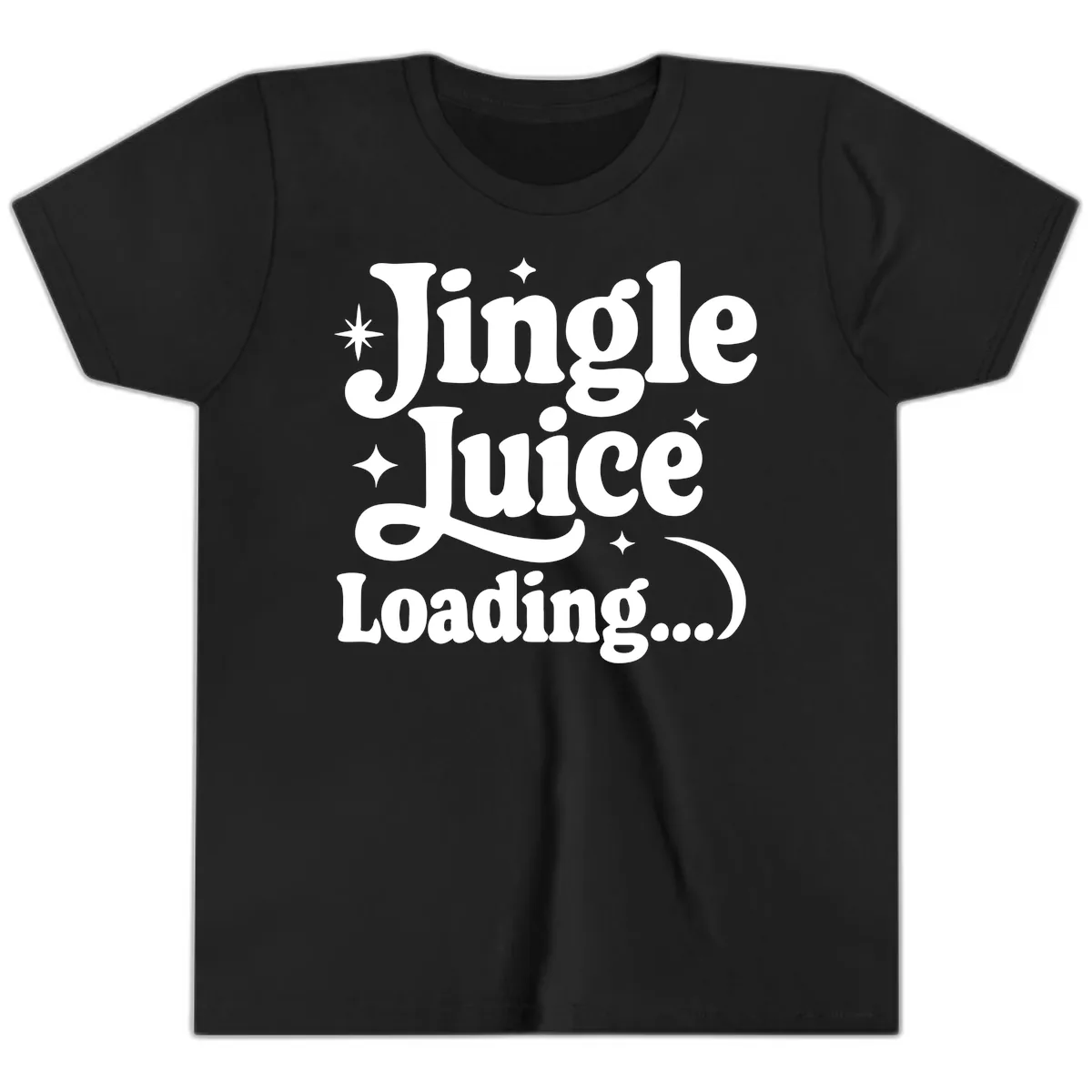 Jingle Juice Loading Youth T-Shirt in Black