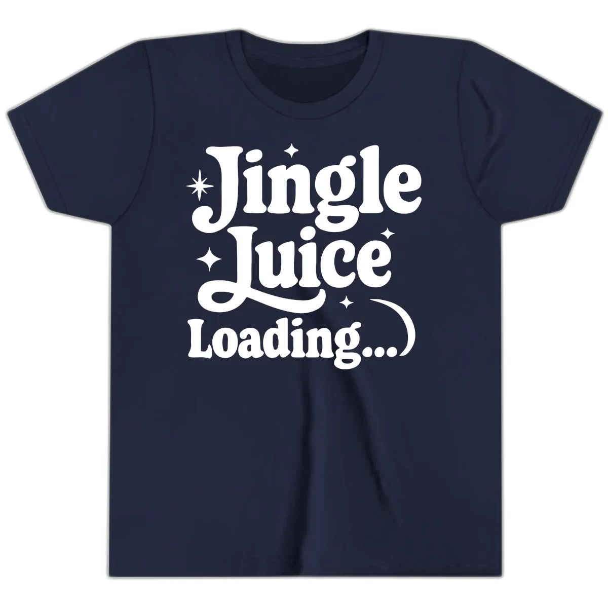 Jingle Juice Loading Youth T-Shirt in Navy