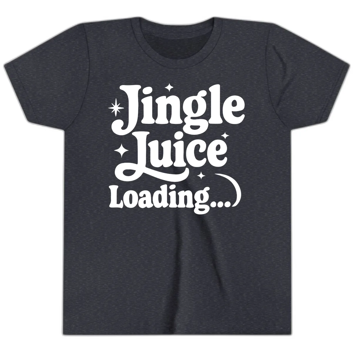 Jingle Juice Loading Youth T-Shirt in Heather Navy