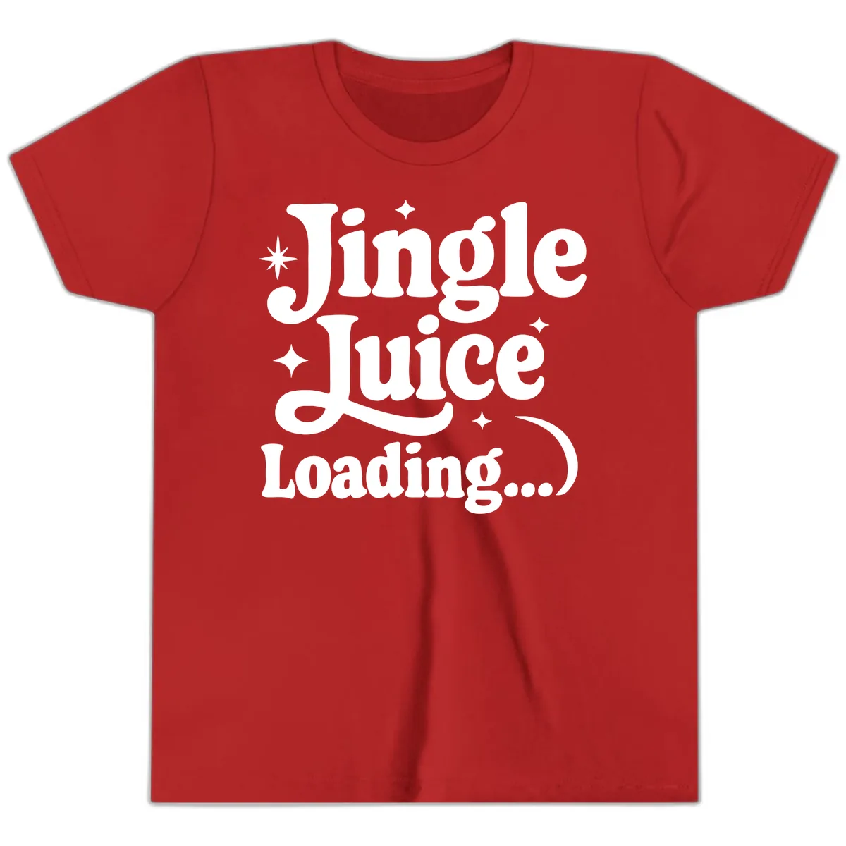 Jingle Juice Loading Youth T-Shirt in Red