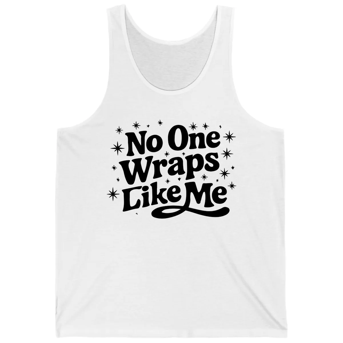 No One Wraps Like Me Holiday Design Tank in White