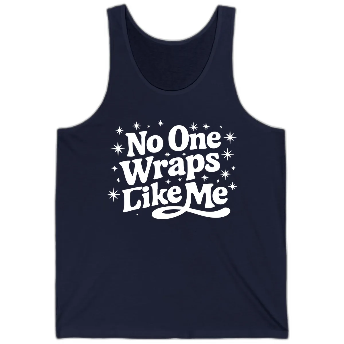 No One Wraps Like Me Holiday Design Tank in Navy