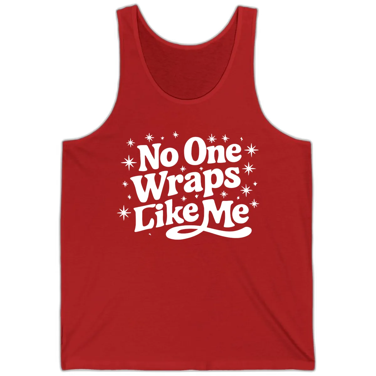 No One Wraps Like Me Holiday Design Tank in Red