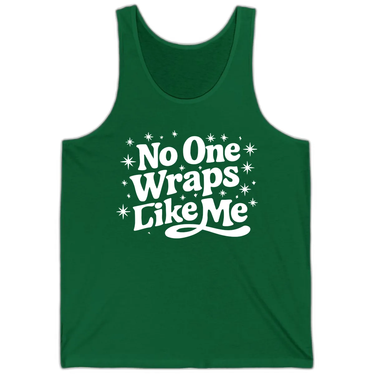 No One Wraps Like Me Holiday Design Tank in Kelly