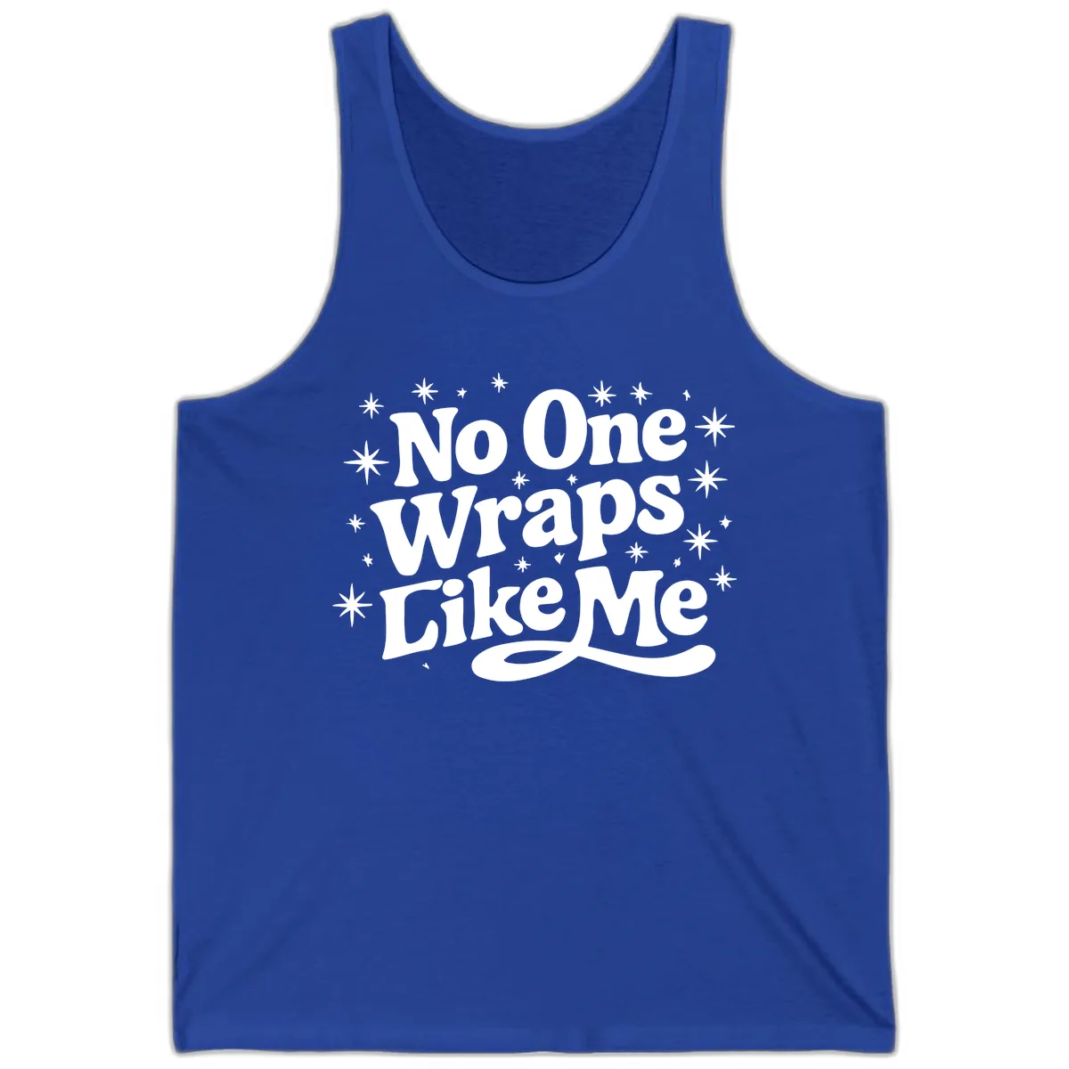 No One Wraps Like Me Holiday Design Tank in True Royal
