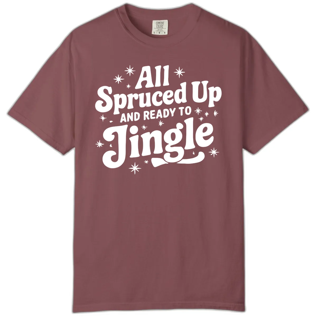 All Spruced Up and Ready To Jingle Comfort Color in Brick