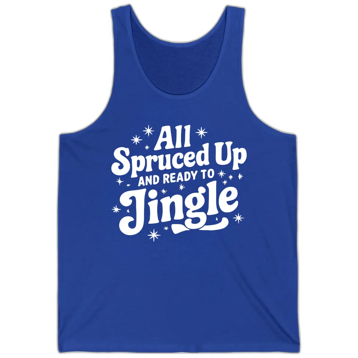 All Spruced Up and Ready To Jingle Tank in True Royal