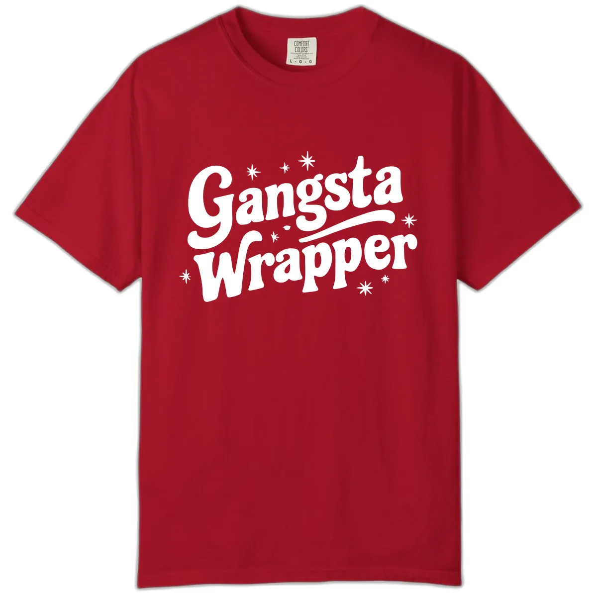 Gangsta Wrapper Holiday Design Comfort Color in Red