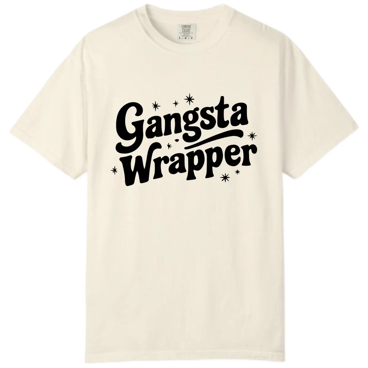 Gangsta Wrapper Holiday Design Comfort Color in Ivory