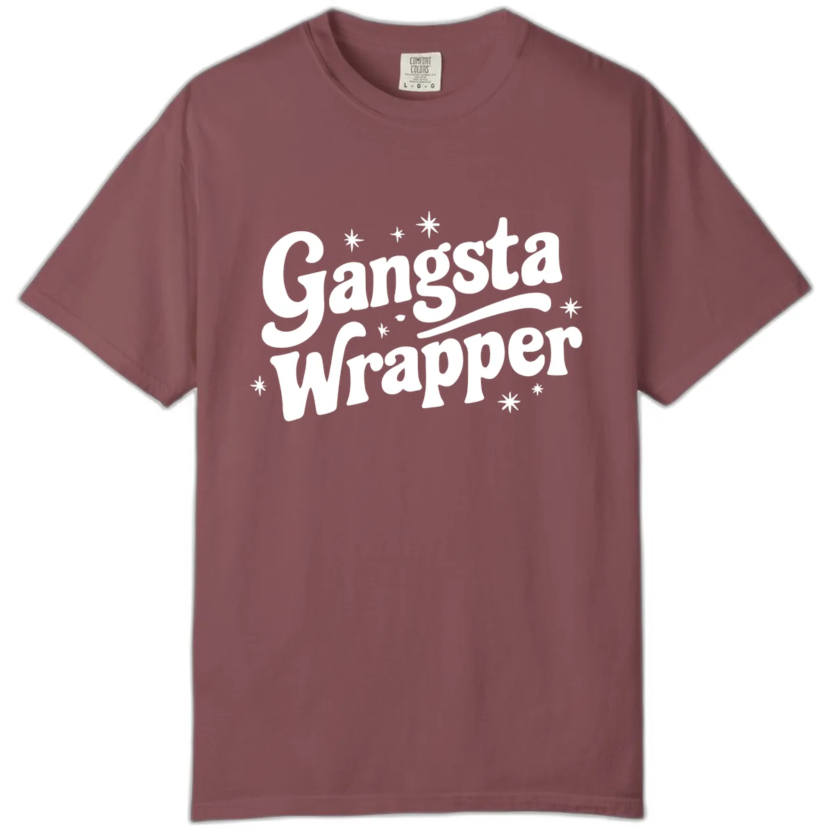 Gangsta Wrapper Holiday Design Comfort Color in Brick
