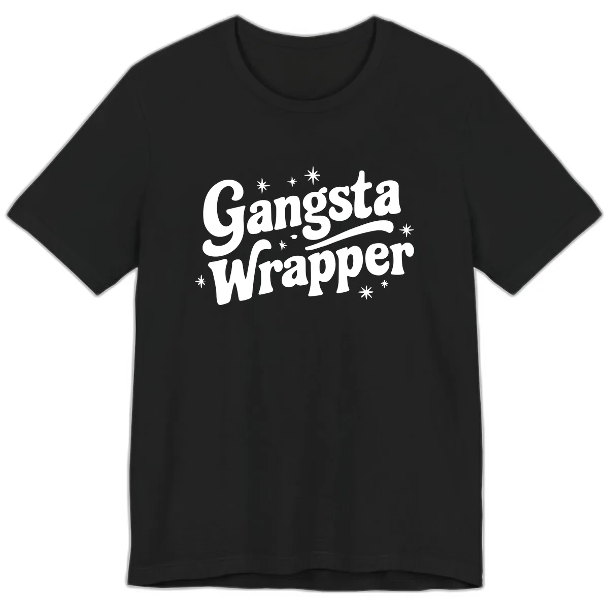 Gangsta Wrapper Holiday Design Premium T-Shirt in Black