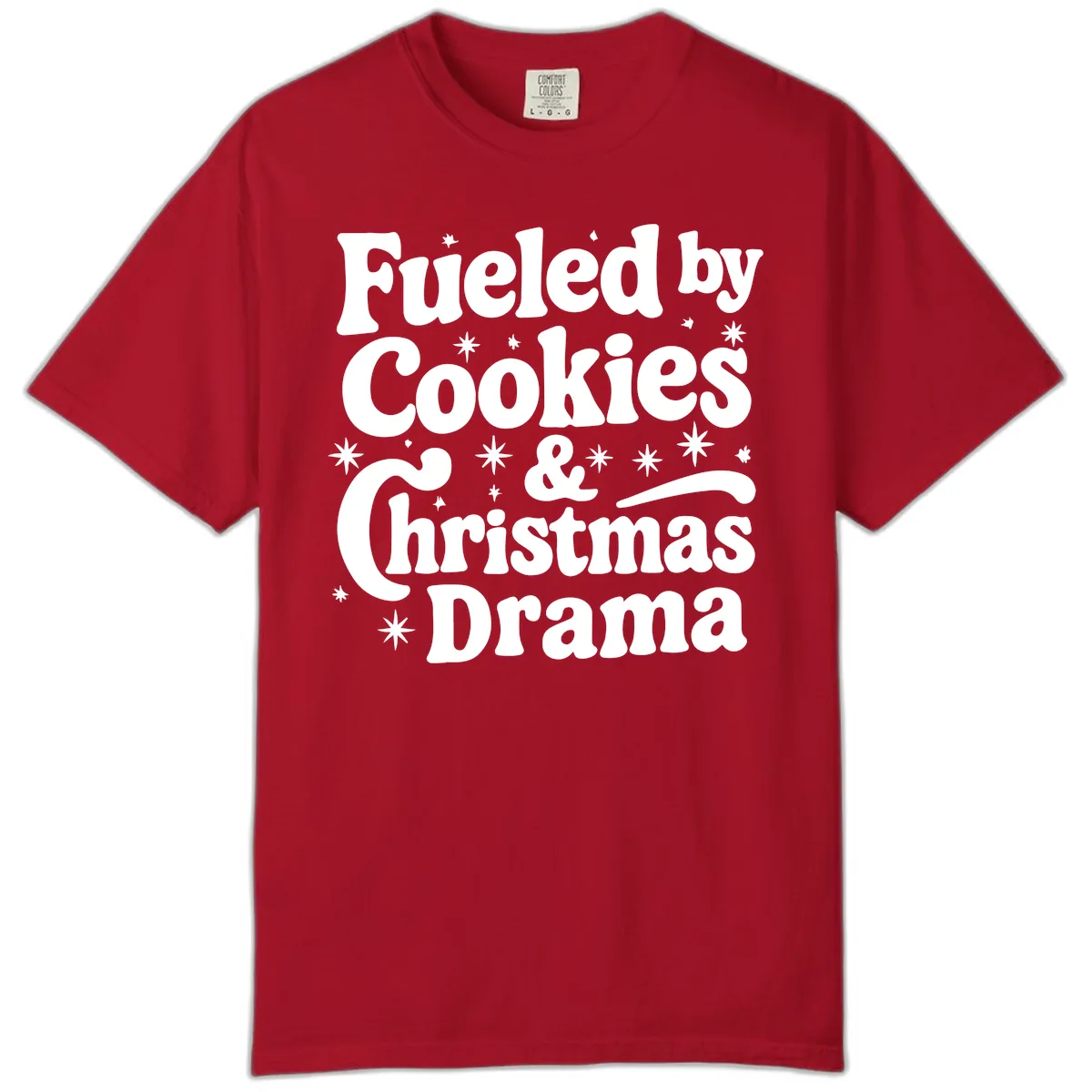 Fueled by Cookies Christmas Drama Comfort Color in Red