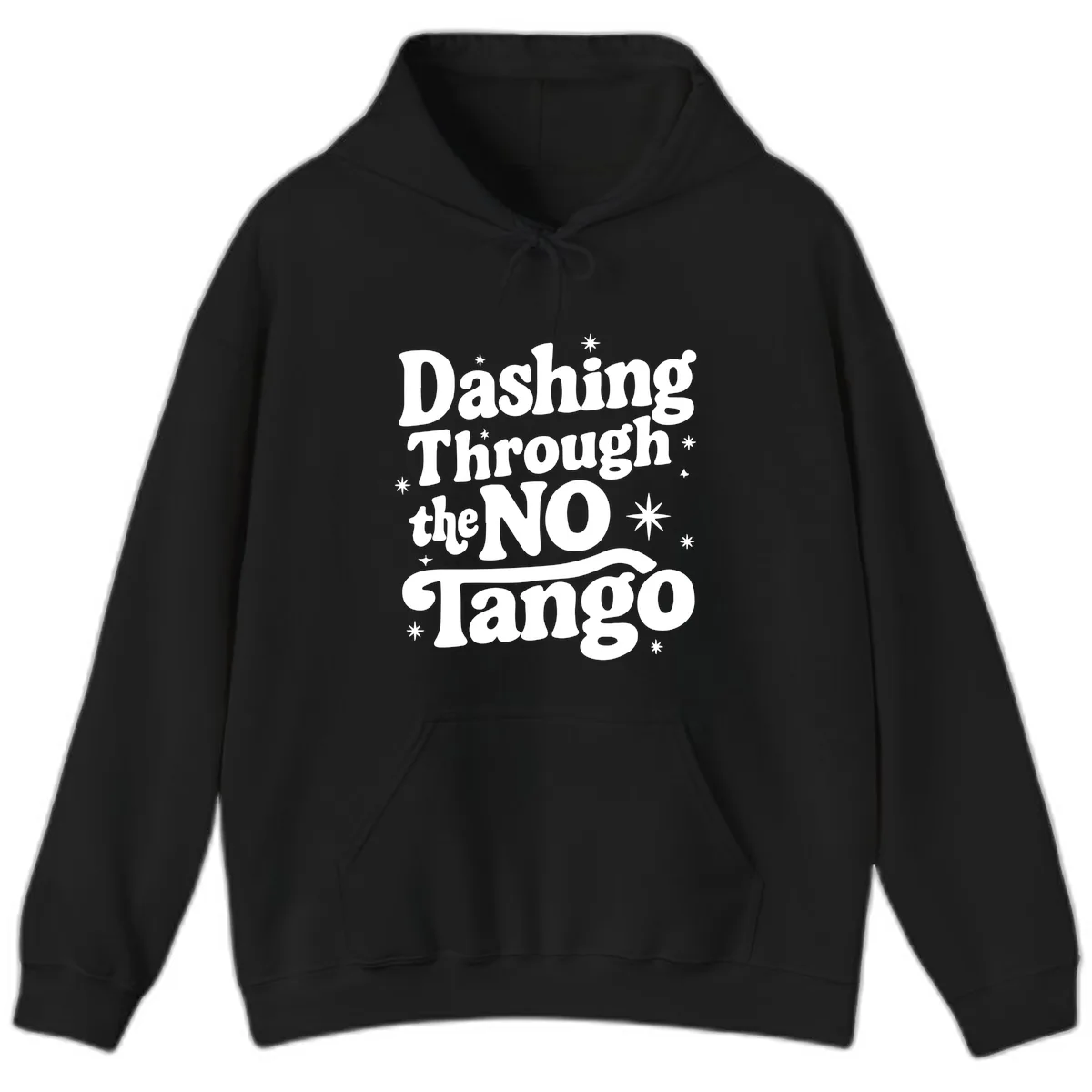 Dashing Through the NO Tango Hoodie in Black