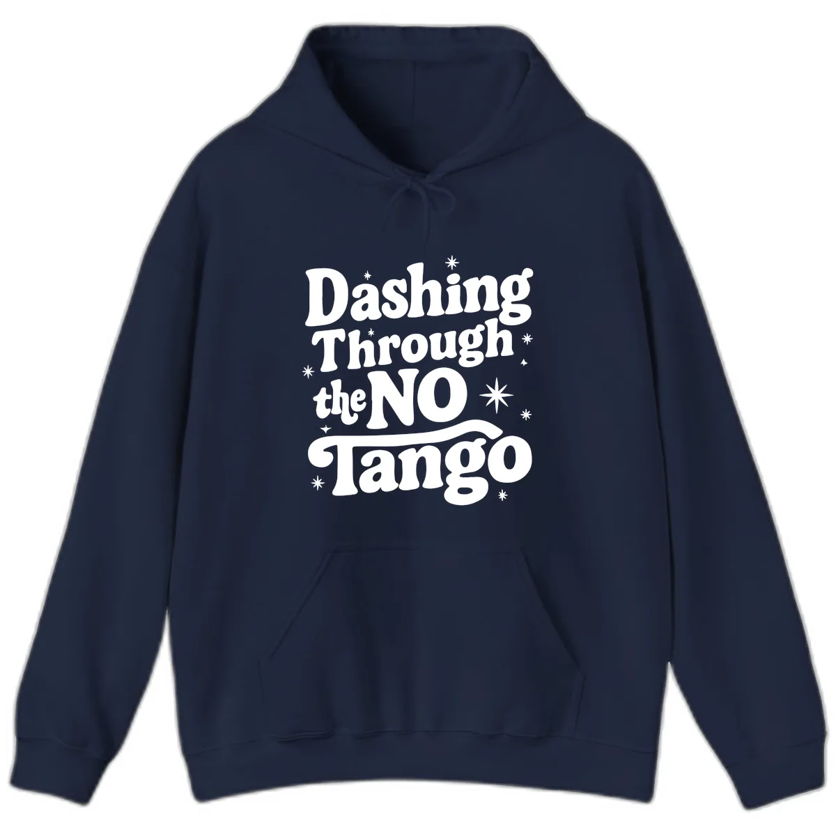 Dashing Through the NO Tango Hoodie in Navy