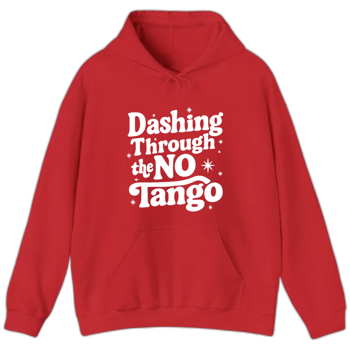 Dashing Through the NO Tango Hoodie in Red